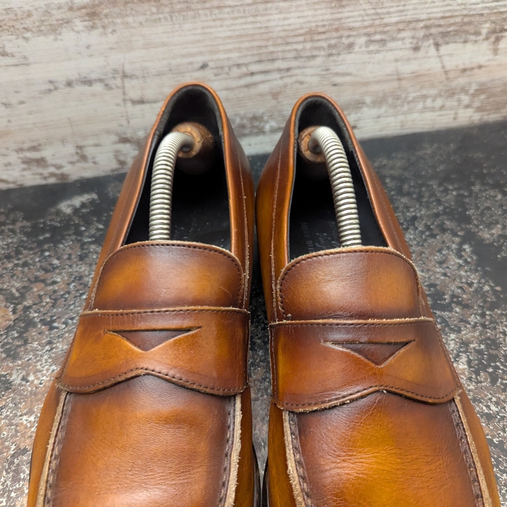 Mens Massimo Matteo Penny Loafers Shoes UK SZ 7 USA SZ 8 Made in Italy - Picture 4 of 12